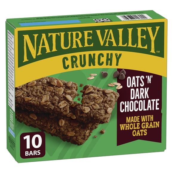 NATURE VALLEY CRUNCHY GRANOLA BARS OATS N DARK CHOCOLATE
