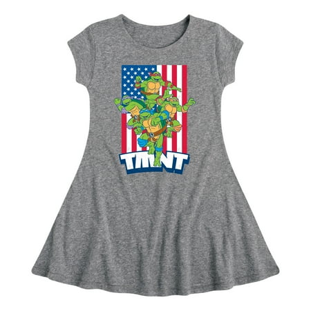 

Teenage Mutant Ninja Turtles - USA Turtles - Toddler & Youth Girls Fit & Flare Dress