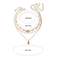 thumbnail image 6 of SmartBy 3Pcs/Set Beaded Seashell Necklace Boho Style Lightweight Layered Shell Necklace Ocean Jewelry Accessory Gift, 6 of 7