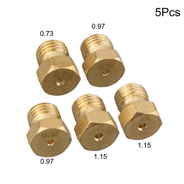 Ensemble de 5 Pcs Brûleur Gaz Gaz Naturel Plaque de Cuisson pour GPL Kit de Conversion Jets Buses Injecteurs