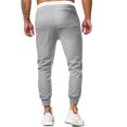 thumbnail image 3 of cfhntfmh Men's Sweatpants Slim Casual Stretch Elastic Waisted Jogger Trousers with Pockets Fall Winter Fashion Outfits, 3 of 4