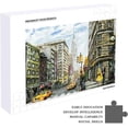 thumbnail image 5 of Coolnut 500 PCS Jigsaw Puzzles, Artwork Gift for Adults Teens Oil Painting Street View of New York Wooden Puzzle Games, 20.5" x 14.9" 500 Pieces, 5 of 6
