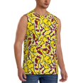 thumbnail image 2 of Bingfone Chicken Cartoon Pattern Men's Tank Tops Workout Sleeveless Tee Shirts Running Beach Tanks for Men-XX-Large, 2 of 7