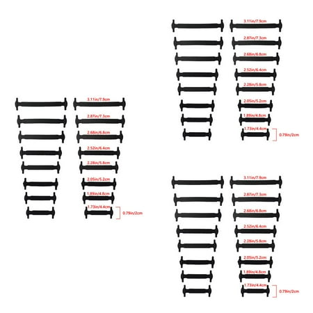 

48pcs Adult Lazy Elastic No Tie Shoelaces Free Tying Silicone Shoelace Easy Shoe Laces