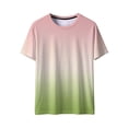 thumbnail image 6 of cocolona Mens and Womens Short Sleeve T Shirts Summer Fashion Casual Loose Gradient Crew Neck Tops Vintage Tees, 6 of 8