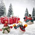 thumbnail image 1 of Xihbxyly Juego de Figuras de Muñeco de Nieve Navideño, Decoración Festiva de Mesa, Resina Colorida, Centros de Mesa para La Repisa de La Chimenea, Tamaño Compacto, Ideal para Decoraciones Navideñas,, 1 of 6