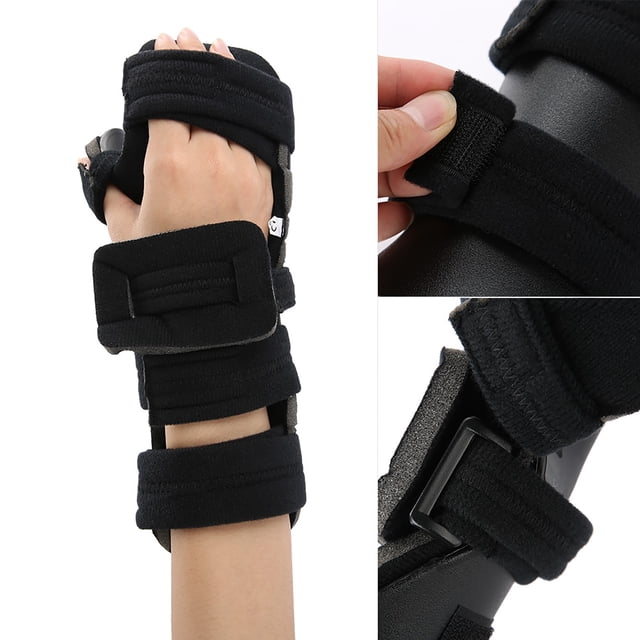 Túnel carpiano ajustable mu?equera protector de mano entrenamiento esguince artritis férula soporte para bolos, tendinitis, artritis, dolor atlético(Right/M) Saludable Fugacal NO