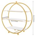 thumbnail image 6 of Cupcake Stand 2 Tier, 16.9" 3 Tier Metal Dessert Stand - Round Cake Display for Parties, Weddings & Birthdays - Iron Cupcake Holder, 6 of 7