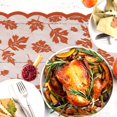thumbnail image 4 of Thanksgiving Table Runner, Fall Table Runner Lace Table Runner Thanksgiving Runner for Table Thanksgiving Decorations Leaf Table Runners 72 Inches Long for Dinner Table Decor Indoor Outdoor Home Party, 4 of 7
