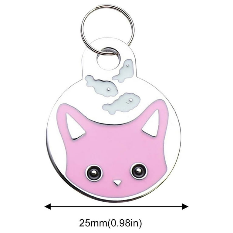 Funny Cat Paw Deep Engraved Stainless Steel Pet ID Tag For Dog Cat Collar Pendant Microchip Pet Accessories SUCS
