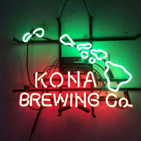 Desung Brand New Kona Brewing Company Neon Sign Lamp Glass Beer Bar Pub Man Cave Sports Store Shop Wall Decor Neon Light 20