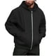 thumbnail image 2 of pstuiky Camisas casuales de manga larga para hombre, Chaqueta tipo cárdigan con cremallera y capucha de manga larga de color liso para hombre Tops de hombre xl, 2 of 9