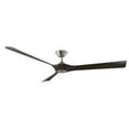 thumbnail image 2 of Torque Indoor and Outdoor 3-Blade 70in Smart Ceiling Fan in Brushed Nickel Ebony with Remote Control, 2 of 5