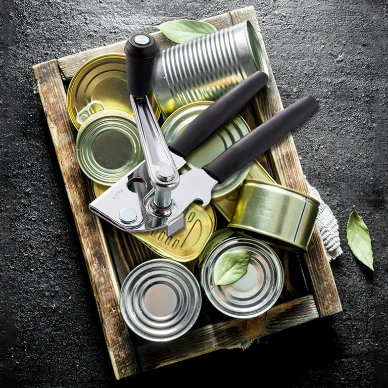 NUFR Heavy Duty Commercial Can Opener with Rubber-Coated Handles