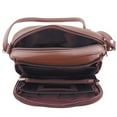 thumbnail image 5 of Cowhide Leather Womens Shoulder Purse Small Cross Body Organizer Bag with..., 5 of 6