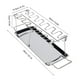 thumbnail image 5 of Asador Plegable De Acero Inoxidable Para Barbacoa, Pierna De Pollo, Asador A La Parrilla Con Bandeja De Goteo, Accesorio Para Barbacoa Scienceny HA018782-00, 5 of 7