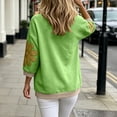thumbnail image 4 of Posijego 3/4 Sleeve Sweatshirts for Women Oversized Sweatshirt Crew Neck Summer Casual Pullover Sweatshirt Fall Tops, 4 of 8