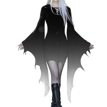 

Women Gothic Dress Butterfly Sleeve Costumes Mesh Lace Vintage Dress Carnival Party Tunic Cocktail PartySlim Dress Womens Maternity Dresses