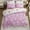 Pink, variant on Btargot 5Pcs Pink Floral Unicorn Bedding Set for Girls Rainbow Botanical Unicorn Comforter Set Twin