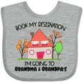 thumbnail image 3 of Inktastic Book My Reservation I'm Going to Grandma and Grandpa's Boys or Girls Baby Bib, 3 of 4