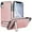 Rosegold, variant on for iPhone XR PU Leather Back Case, Built-in Invisible Stand [Compatible with Magsafe] Protective Slim Kickstand Anti-fall Phone Cover Compatible with iPhone XR, Black