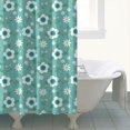 thumbnail image 4 of Pioneer Flower Floral Print Pattern Shower Curtain 72"x84", Bathroom Decorative Shower Curtain Set with 12 Hooks, Waterproof Washable, 4 of 6