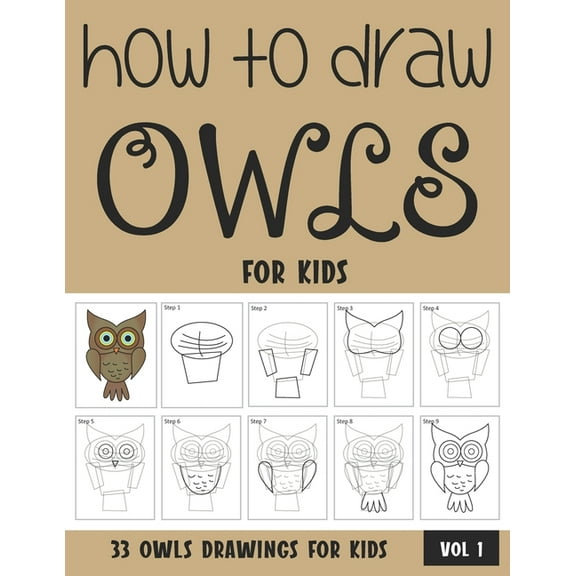 How to Draw Owls for Kids, (Paperback)