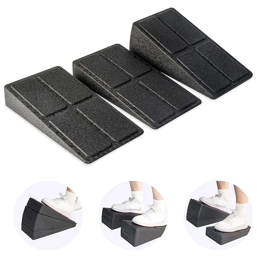 3PCS Yoga Foam Wedge Slanting Board NonSlip Squat Ramp Board Yoga