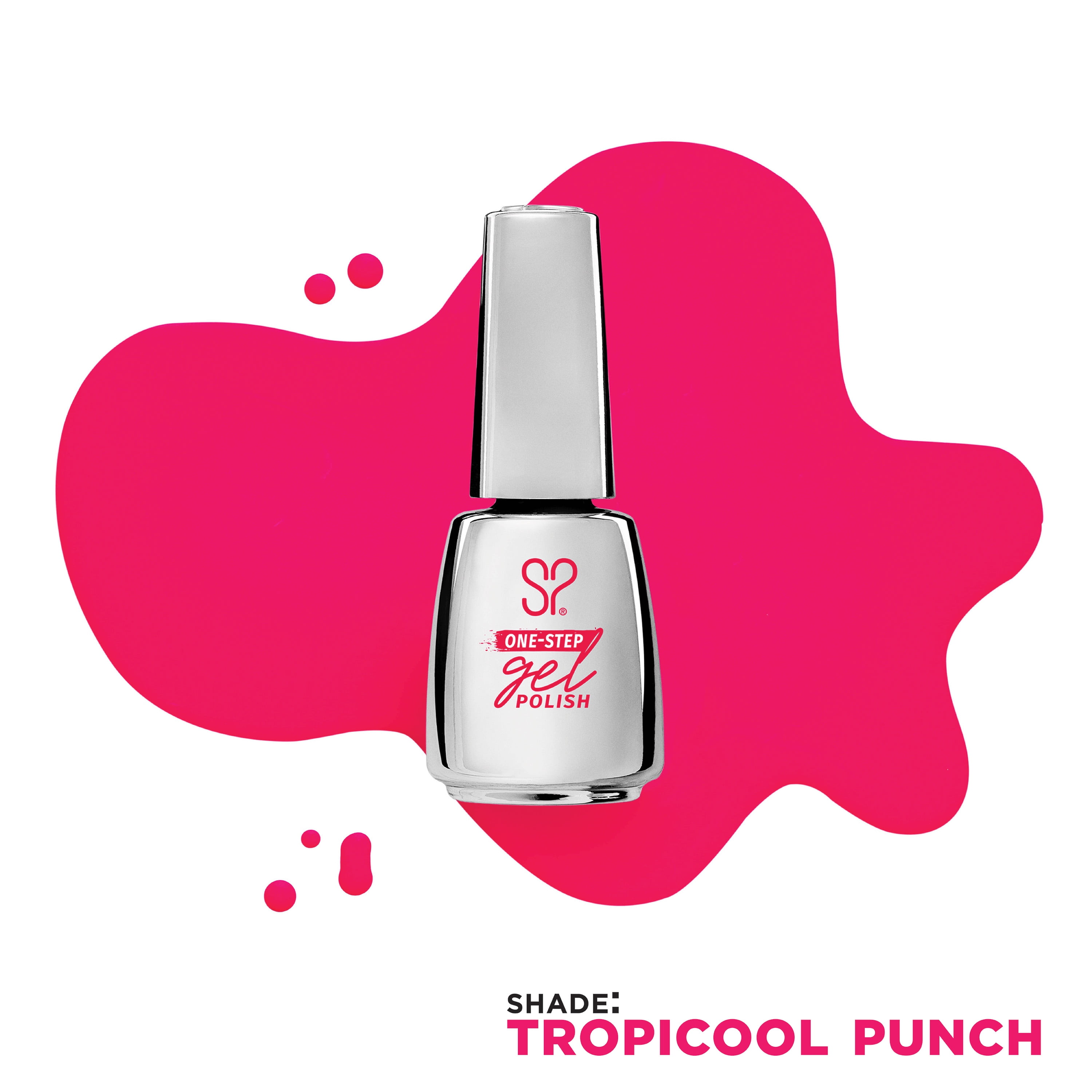 Salon Perfect One Step Gel Nail Polish, Tropicool Punch, 0.5 fl oz