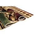 thumbnail image 5 of HR-Cabin Collection 908-Rooster Rugs5.2 by 7.2Contemporary Geometric Design Rooster/Mother Bear and Cub/Fish/Lodge/Deer-Southwestern Design-Beige/Red/Green and Multi, 5 of 10