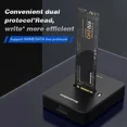 thumbnail image 3 of External SSD Hard Disk NVME Enclosure 10G Online Reading Writing Speed SSD Case for M.2 NVME SSD Docking Station M.2 Universal, 3 of 6