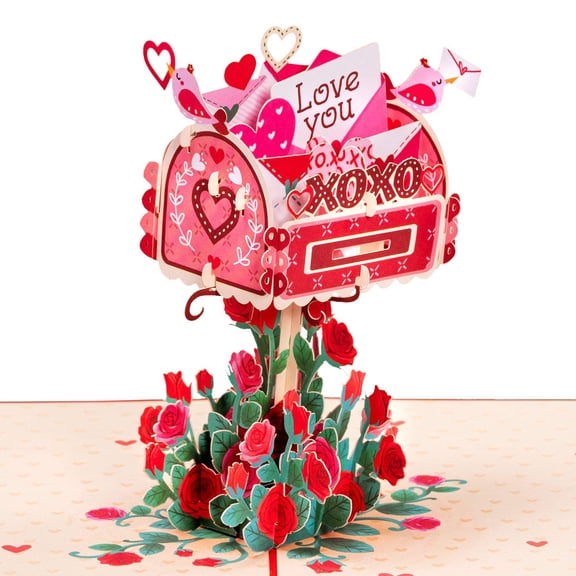 Love Mailbox Pop Up Card - 5" x 7"