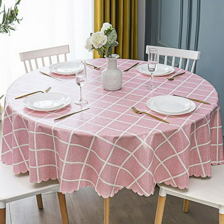 

dosili Table Cloth Round Table Cushion Ablecloth Anti -polluting Oil -proof Washing Cubes Round 34TELSTB01