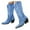 Blue, variant on Cowboy Boots Women's Mid-Calf White Western Cowboy Boots Classic Embroidered Cowgirl Boots Blue,9