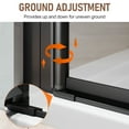 thumbnail image 2 of Sunny Shower 30" W x 72" H Frameless Pivot Shower Door in Black Adjustable Width, 2 of 15
