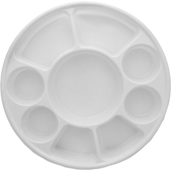 9 Compartment White Disposable Party Thali Plates (50 Pack)