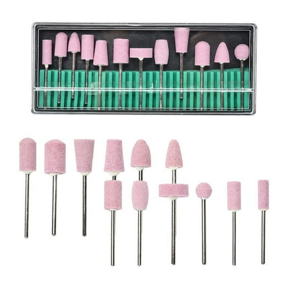 Nail Drill Bits Set 3/32" Quartz Nail Drill Bits for Acrylic Gel Polish,Cuticle Efile Remover for Manicure Pedicure