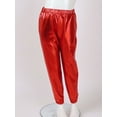 thumbnail image 4 of MSemis Kids Girls Shiny Dance Trouser Children Pants Hip Hop Street Leggings 6-16Y Red 8, 4 of 6