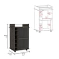 thumbnail image 3 of FM FURNITURE Britannica 2-Piece Engineered Wood Living Room Set in Black, 3 of 8