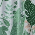 thumbnail image 5 of Orinice Tropical Leaves Shower Curtain with White Tassel for Bathroom Green Palm Leaf Shower Curtains Set Boho Banana Leaf Jungle Fabric Shower Curtain Bathtub Dorm Decorative Waterproof Hooks 60x72, 5 of 7