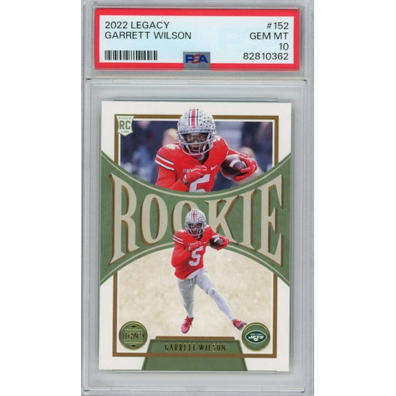 Graded 2022 Panini Legacy Garrett Wilson #152 Rookie RC Football Card PSA 10 Gem Mint