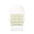 thumbnail image 5 of Maurice Outdoor Wicker Standing Basket Chair with Cushion, White, Green, 5 of 10