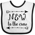 thumbnail image 3 of Inktastic Baby New to the Crew Arrows Boys or Girls Baby Bib, 3 of 4