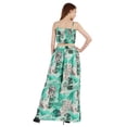 thumbnail image 4 of Bimba 2 Pcs Robe de Plage Sexy pour Femmes Imprimée Smockée Crop Top & Longue Jupe Ensemble, 4 of 7
