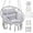 Ordinary Style1-grey, variant on Macrame Hammock Hanging Swinging Chair with Medium Cushion, Perfect for Bedroom, Porch, Adults, Balcony, Grey