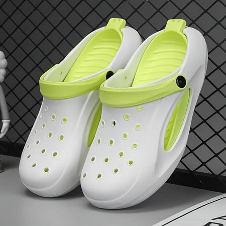 

Women s Two Tone Clogs Outdoor Closed water shoes Toe EVA Garden Shoes Casual Breathable Outdoor Beach Slide Sandals