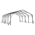 thumbnail image 2 of Heynemo 20x20 ft Metal Carport with Updated Enhanced Base, Heavy Duty Outdoor Carport for Car, Truck, Boat, Tractors, Party, Grey, 2 of 11