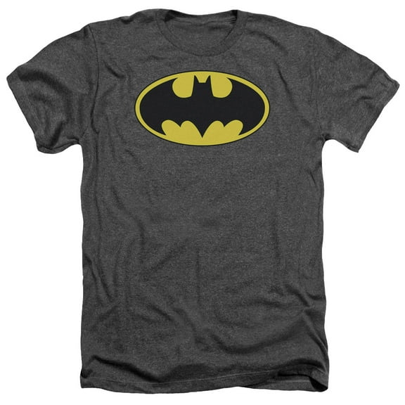 Batman - Classic Bat Logo - Heather Short Sleeve Shirt - X-Large