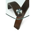 thumbnail image 2 of Allure Sofa Table in Hazelnut with Glass Top, 2 of 2