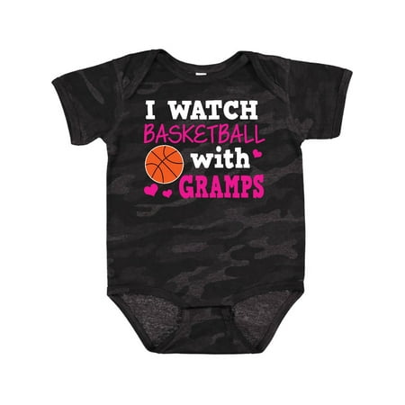 

Inktastic I Watch Basketball with Gramps Gift Baby Girl Bodysuit
